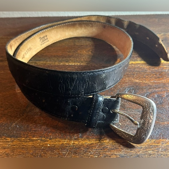 Tony Lama vintage western belt‎ black size 42
